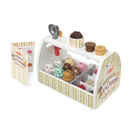 MELISSA & DOUG Scoop + Serve Ice Cream Counter 9286